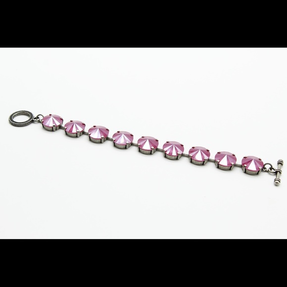 Summer statement bracelet, large Chrystal stones - Picture 2 of 3